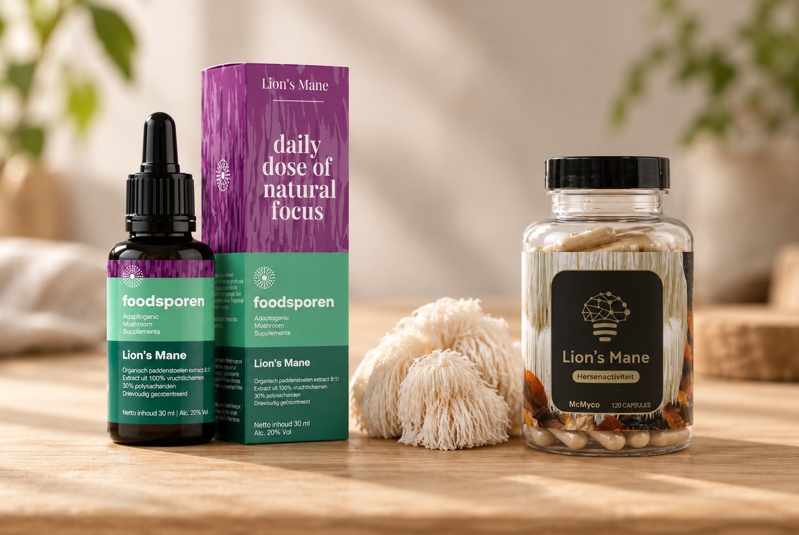 Lion's Mane druppels of capsules: het verschil zit in het vruchtlichaam