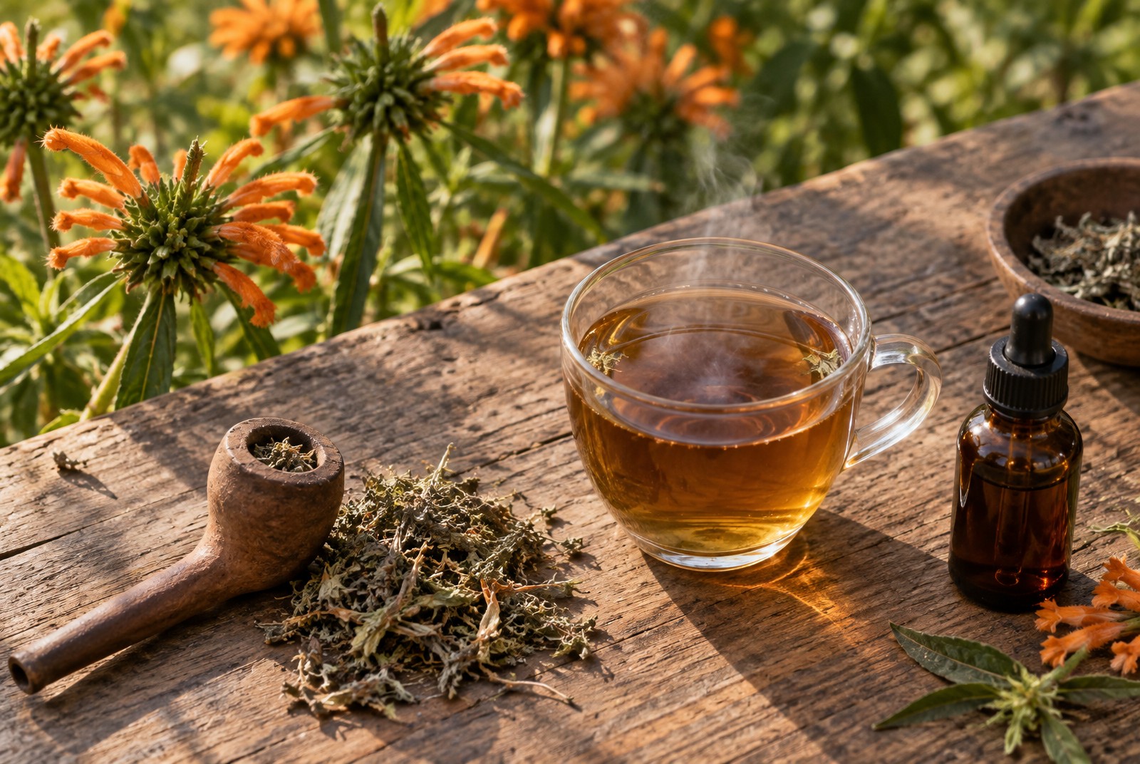 Wild dagga roken, thee of extract: drie manieren om leonurine te gebruiken