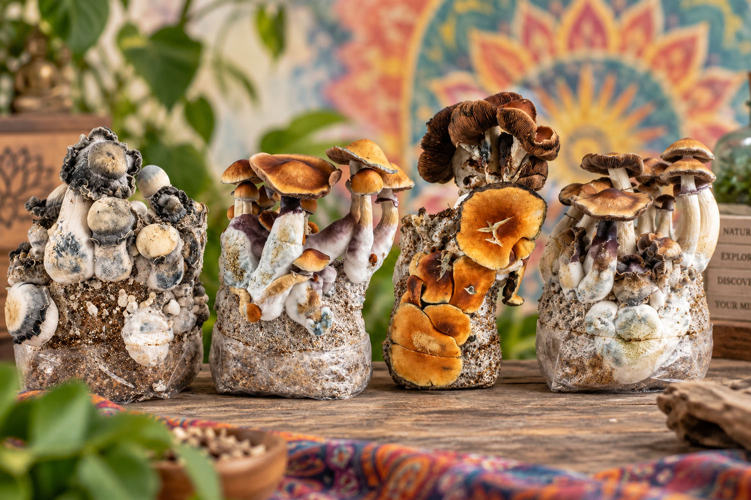 Paddo grow bags: 7 stammen vergeleken