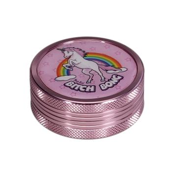 Black Leaf Grinder 2-part Bitch Bong pink