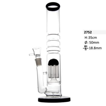 Glasbong met 8-arm percolator, 35 cm