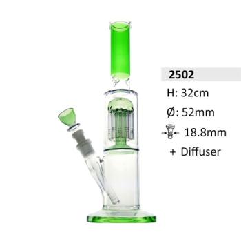 Glasbong met percolator en diffusor, 32 cm