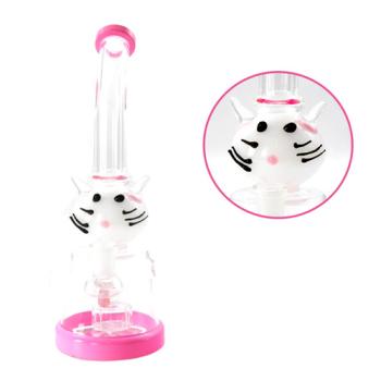 Glasbong Pink Cat, 26 cm