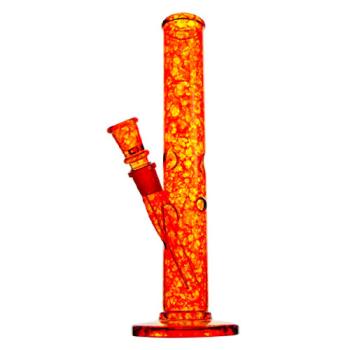 Glazen IJsbong Rood Batik 30 cm