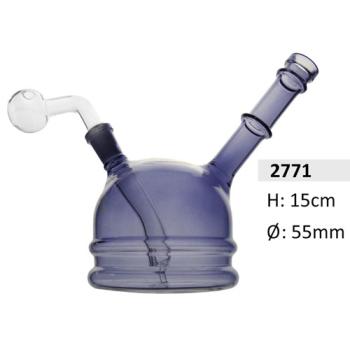 Glazen Ölbong met Oil Burner Blauw 15 cm