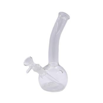 Curved Glass Bong 18cm - glazen bong met gebogen hals