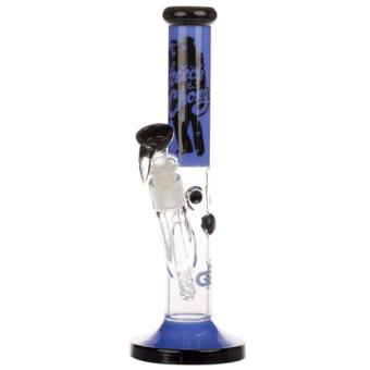 Straight Bong Blue Peace H30cm - Cheech & Chong